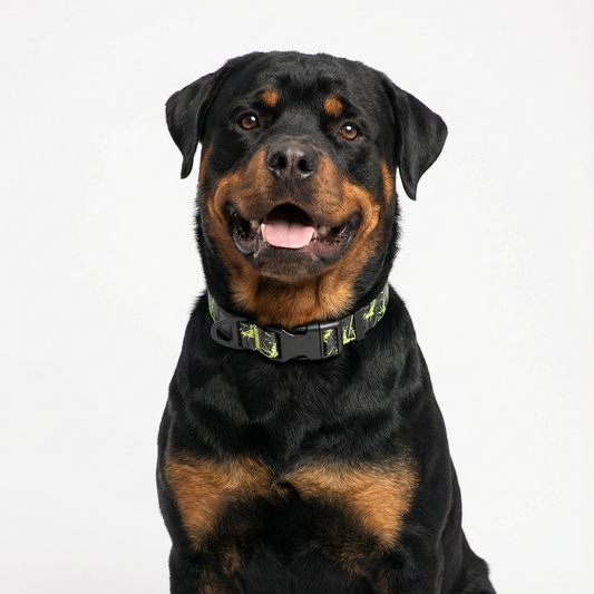Lightning Yellow Graffiti Collar