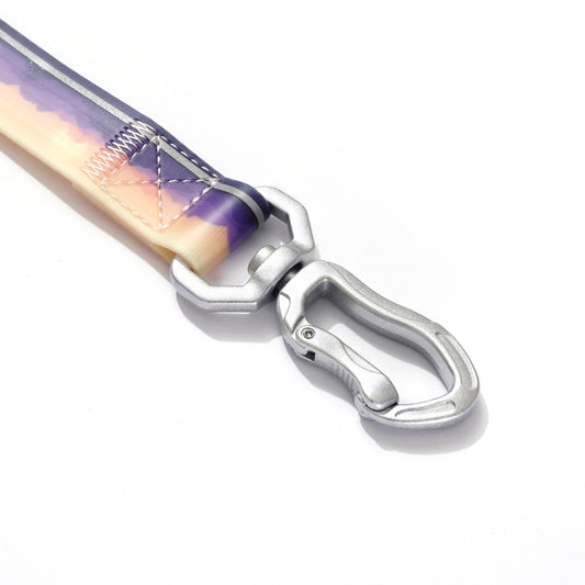 Mountain Sunrise Pattern Coated Webbing Leash